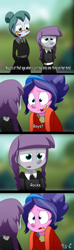 Size: 1000x3400 | Tagged: safe, artist:fj-c, imported from derpibooru, cloudy quartz, cookie crumbles, maud pie, equestria girls, comic, equestria girls-ified, morticia addams, reference, the addams family, wednesday addams