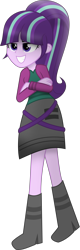 Size: 2800x8800 | Tagged: safe, artist:meteor-spark, imported from derpibooru, starlight glimmer, equestria girls, the cutie map, .svg available, absurd resolution, clothes, equestria girls-ified, female, s5 starlight, simple background, skirt, solo, transparent background, vector