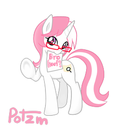 Size: 2500x2655 | Tagged: safe, artist:potzm, imported from derpibooru, oc, oc only, oc:lawyresearch, pony, unicorn, glasses, hoofbump, solo