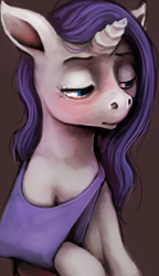 Size: 1899x3299 | Tagged: safe, artist:sharpieboss, imported from derpibooru, rarity, broken leg, crying, female, injured, solo