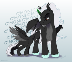 Size: 900x777 | Tagged: safe, artist:krossan, imported from derpibooru, alicorn, pegasus, pony, dan phantom, danny phantom, ponified