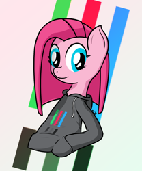 Size: 1000x1200 | Tagged: safe, artist:mang, imported from derpibooru, pinkie pie, clothes, female, hoodie, life is strange, pinkamena diane pie, solo