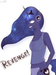Size: 1024x1353 | Tagged: safe, artist:lisavf, imported from derpibooru, princess luna, anthro, female, solo