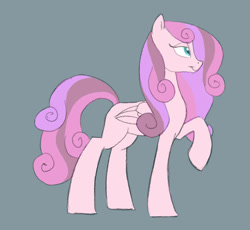 Size: 825x760 | Tagged: safe, artist:carnifex, imported from derpibooru, oc, oc only, oc:princess north star, offspring, parent:princess cadance, parent:shining armor, parents:shiningcadance, simple background