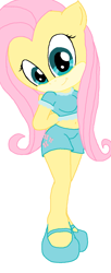 Size: 592x1456 | Tagged: safe, artist:imumbreon, imported from derpibooru, fluttershy, anthro, plantigrade anthro, female, simple background, solo, sonic the hedgehog (series), sonicified, style emulation, white background
