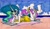 Size: 1952x1136 | Tagged: safe, artist:newyorkx3, imported from derpibooru, princess celestia, anthro, plantigrade anthro, beach, clothes, dress, female, high heels, raised eyebrow, solo, sundress, sunglasses, traditional art