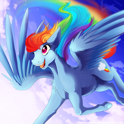 Size: 3000x3000 | Tagged: safe, artist:thenornonthego, imported from derpibooru, rainbow dash, female, high res, hoers, solo