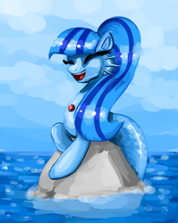 Size: 2849x3581 | Tagged: safe, artist:clrb, imported from derpibooru, sonata dusk, siren, equestria girls, cute, equestria girls ponified, female, ocean, ponified, sirens doing siren things, solo