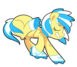 Size: 692x608 | Tagged: safe, artist:pepooni, imported from derpibooru, oc, oc only, oc:ring runner, earth pony, pony, solo