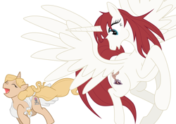 Size: 5550x3900 | Tagged: safe, artist:mattwilson83, imported from derpibooru, oc, oc:fausticorn, oc:taralicious, lauren faust, ponified, tara strong