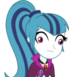 Size: 514x575 | Tagged: safe, edit, imported from derpibooru, sonata dusk, equestria girls, derp, funny, simple background, transparent background, vector
