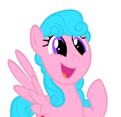 Size: 689x664 | Tagged: safe, artist:berrypunchrules, imported from derpibooru, oc, oc only, pegasus, pony, excited, fangirl, ponysona, solo