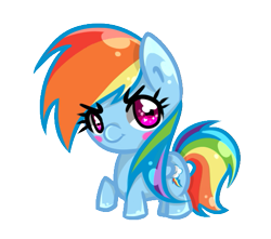 Size: 513x454 | Tagged: safe, artist:kero-paw, imported from derpibooru, rainbow dash, chibi, female, looking at you, simple background, solo, transparent background