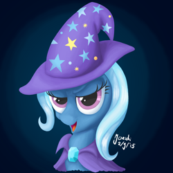 Size: 1280x1280 | Tagged: safe, artist:jorichi, imported from derpibooru, trixie, pony, unicorn, bust, digital art, female, solo