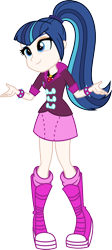 Size: 500x1119 | Tagged: safe, artist:alkonium, artist:claritea, imported from derpibooru, shining armor, sonata dusk, equestria girls, clothes swap, gleaming shield, palette swap, recolor, rule 63, shining sonata, shrug, simple background, transparent background