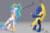 Size: 1280x853 | Tagged: safe, artist:silfoe, imported from derpibooru, princess celestia, princess luna, royal sketchbook, animated, banana, banana costume, banana suit, celestia is not amused, clothes, costume, female, food, food costume, maracas, musical instrument, peanut butter jelly time, unamused