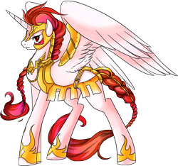 Size: 2716x2544 | Tagged: safe, artist:bigbuxart, imported from derpibooru, oc, oc only, oc:sun storm, alicorn, pony, alicorn oc, solo