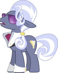 Size: 6580x8337 | Tagged: safe, artist:scarletlightning565, imported from derpibooru, hoity toity, earth pony, pony, suited for success, absurd resolution, male, open mouth, simple background, solo, spats, stallion, sunglasses, transparent background, vector