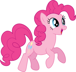 Size: 3180x3000 | Tagged: safe, artist:theshadowstone, imported from derpibooru, pinkie pie, happy, simple background, transparent background, vector