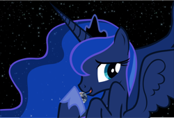 Size: 1500x1017 | Tagged: safe, imported from derpibooru, princess luna, pony, earth, female, giant pony, giantess, implied vore, macro, mega luna, pony bigger than a planet, solo, space
