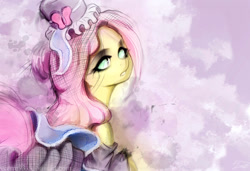 Size: 1700x1161 | Tagged: safe, artist:sverre93, imported from derpibooru, fluttershy, clothes, female, hat, solo