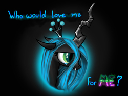 Size: 2000x1500 | Tagged: safe, artist:joiehope, imported from derpibooru, queen chrysalis, changeling, changeling queen, crying, female, sad, solo