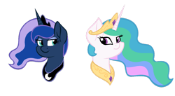 Size: 1024x560 | Tagged: safe, artist:frozenstar37615, imported from derpibooru, princess celestia, princess luna, portrait, sisters