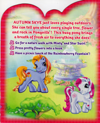 Size: 649x800 | Tagged: safe, imported from derpibooru, autumn skye, star swirl, back card, backcard, g3, star swirl (g3), text