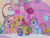 Size: 633x475 | Tagged: safe, imported from derpibooru, screencap, cotton candy (g3), twinkle wish adventure, balloon, beanie, boy pony, colt, g3, g3.5, hat, magic marigold, male, scooter doo, unnamed character, unnamed pony