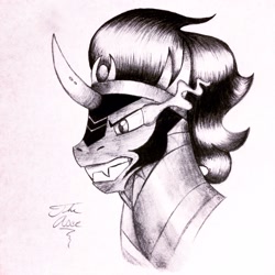 Size: 1024x1024 | Tagged: safe, artist:theasce, imported from derpibooru, king sombra, male, solo, traditional art