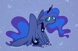 Size: 800x528 | Tagged: safe, artist:egophiliac, imported from derpibooru, princess luna, female, sad, solo