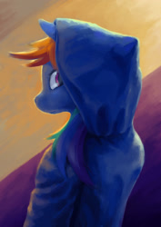 Size: 1400x1980 | Tagged: safe, artist:dahtamnay, imported from derpibooru, rainbow dash, anthro, clothes, female, hoodie, solo