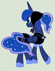 Size: 1600x2077 | Tagged: safe, artist:evilfrenzy, imported from derpibooru, princess luna, butt, camping outfit, clothes, dress, female, plot, solo, vector