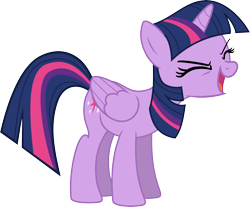 Size: 7610x6287 | Tagged: safe, artist:emedina13, imported from derpibooru, twilight sparkle, alicorn, pony, absurd resolution, cheering, eyes closed, female, flutteryay, mare, simple background, solo, transparent background, twilight sparkle (alicorn), vector, yay