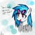 Size: 1280x1280 | Tagged: safe, artist:kaine, imported from derpibooru, dj pon-3, vinyl scratch, pony, unicorn, cute, doodle, female, solo