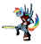 Size: 1280x1380 | Tagged: safe, artist:magello, imported from derpibooru, rainbow dash, colored, crossover, female, no more heroes, solo, travis touchdown