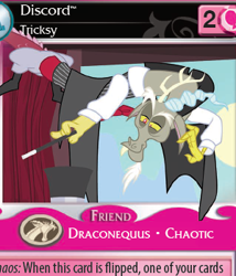 Size: 299x350 | Tagged: safe, imported from derpibooru, discord, absolute discord, card, ccg, enterplay