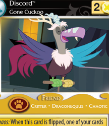 Size: 299x346 | Tagged: safe, imported from derpibooru, discord, absolute discord, card, ccg, enterplay