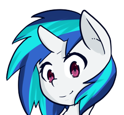 Size: 1280x1190 | Tagged: safe, artist:acharmingpony, imported from derpibooru, dj pon-3, vinyl scratch, female, looking at you, portrait, simple background, smiling, solo, transparent background