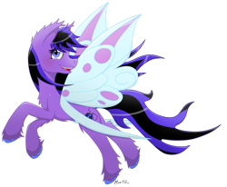 Size: 900x743 | Tagged: safe, artist:missitofu, imported from derpibooru, oc, oc only, oc:technote, butterfly, flutter pony