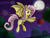 Size: 1400x1050 | Tagged: safe, artist:milanoss, imported from derpibooru, fluttershy, bat pony, pony, apple, bat wings, female, flutterbat, flying, full moon, moon, night, open mouth, race swap, reaching, red eyes, solo, spread wings, wings