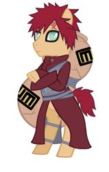 Size: 453x714 | Tagged: safe, imported from derpibooru, gaara, naruto, ponified