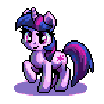 Size: 150x150 | Tagged: safe, artist:pix3m, imported from derpibooru, twilight sparkle, female, pixel art, solo