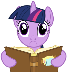 Size: 4000x4320 | Tagged: safe, artist:lahirien, imported from derpibooru, twilight sparkle, look before you sleep, absurd resolution, book, female, looking at you, shocked, simple background, solo, transparent background, vector