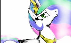 Size: 1249x757 | Tagged: safe, artist:dragonwolvesaj, imported from derpibooru, princess celestia, queen chrysalis, alicorn, female, looking at you, solo
