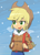 Size: 404x556 | Tagged: dead source, safe, artist:baekgup, imported from derpibooru, applejack, equestria girls, backpack, clothes, cowboy hat, female, hat, snow, solo, stetson