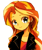 Size: 500x600 | Tagged: safe, artist:weiliy, imported from derpibooru, sunset shimmer, equestria girls, bust, cute, female, shimmerbetes, simple background, solo