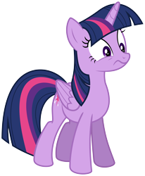 Size: 6000x7271 | Tagged: safe, artist:bobsicle0, imported from derpibooru, twilight sparkle, alicorn, pony, absurd resolution, female, juxtaposition bait, mare, reaction image, simple background, transparent background, twilight sparkle (alicorn), vector, wtf