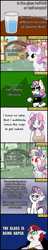 Size: 800x4140 | Tagged: safe, imported from derpibooru, sweetie belle, human, pony, robot, robot pony, unicorn, ask nudist sweetie belle, comic, ear fluff, female, filly, floppy ears, foal, funny, fury belle, glass, glass of water, hooves, horn, meanie belle, open mouth, red eyes, sitting, smiling, standing, sweetie bot, teeth, text, thrackerzod, vulgar, water