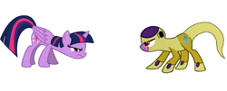 Size: 1024x413 | Tagged: safe, imported from derpibooru, twilight sparkle, alicorn, pony, pony creator, dragon ball, dragon ball z, dragon ball z: resurrection of f, female, freeza, frieza, golden freeza, golden frieza, mare, ponified, twilight sparkle (alicorn)